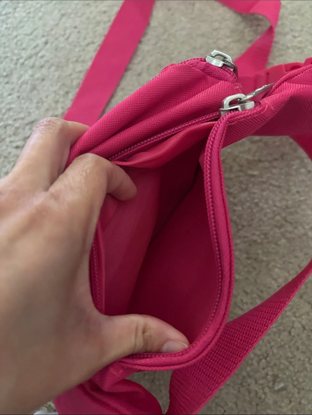 Everest Pink Compact Waist Bag - Hands-Free Crossbody